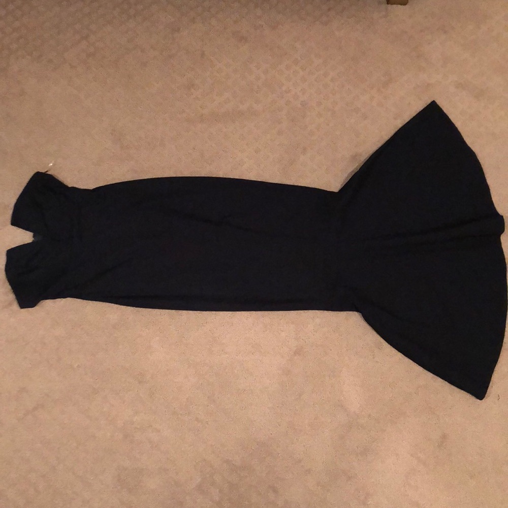 Strapless Navy Mermaid Dress